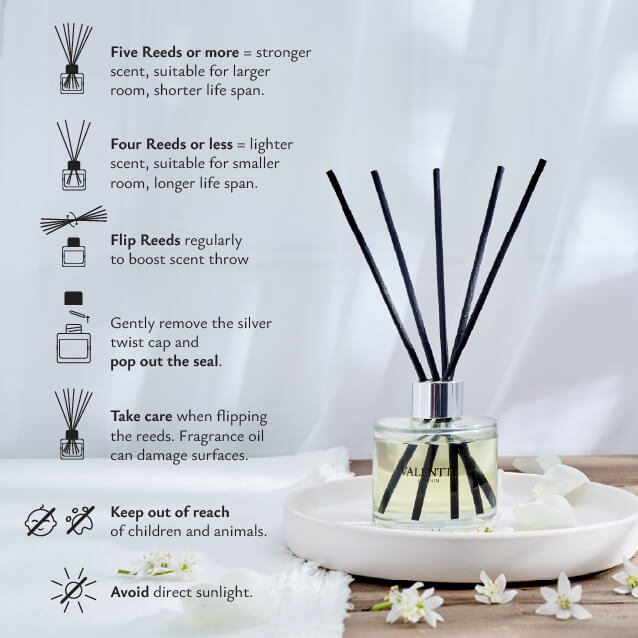 Reed Diffuser -  Dewy Jasmine & Rose - Image 9