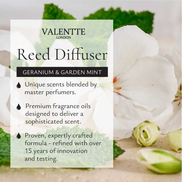 Reed Diffuser -  Geranium & Garden Mint - Image 5